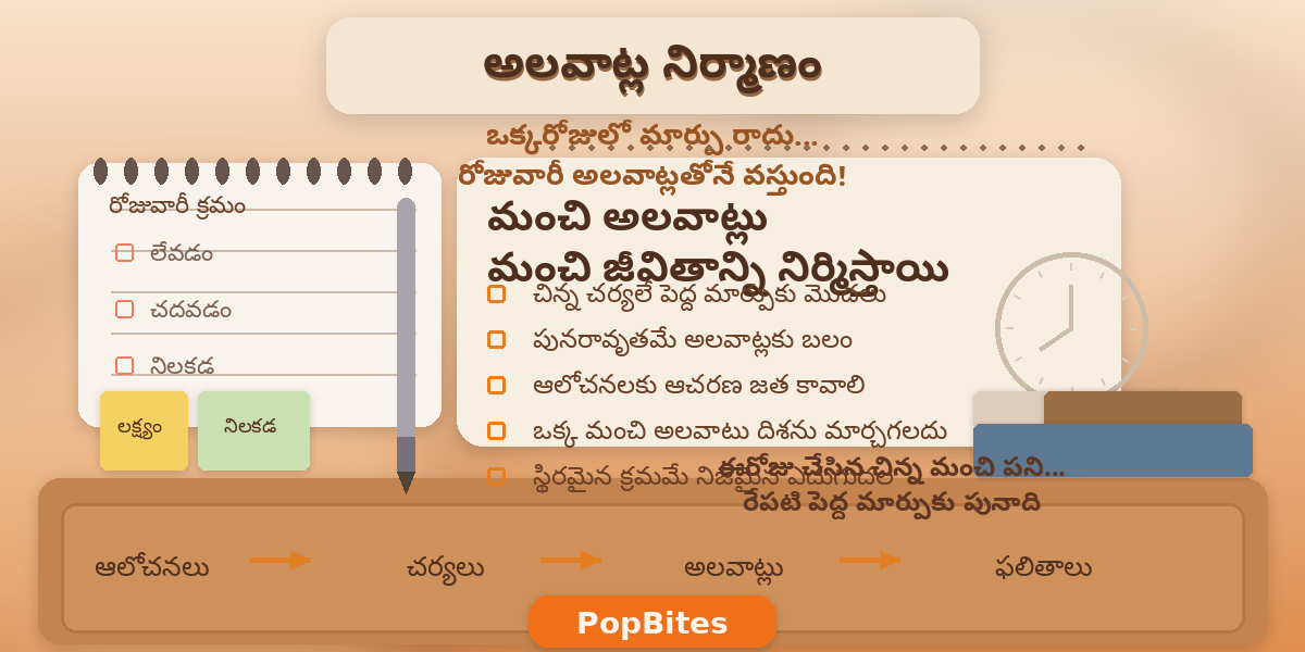 habit formation small habits big results