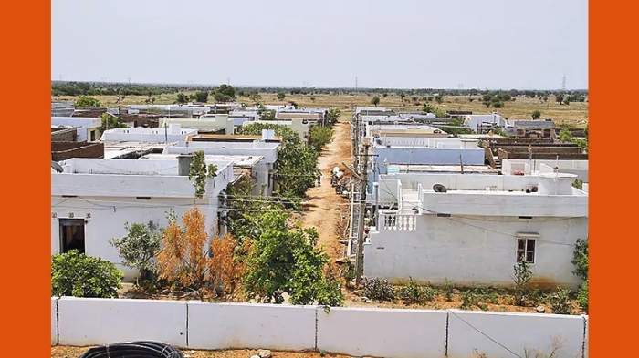 a commotion occurred after a woman fell under an rtc bus for asking for an aadhaar card for the ticket