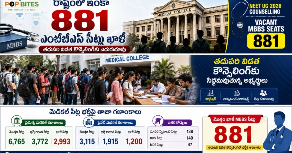 881 mbbs seats remain vacant in andhra pradesh medical colleges