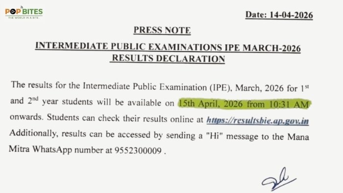 ap inter results 2026 today at 10 31 am