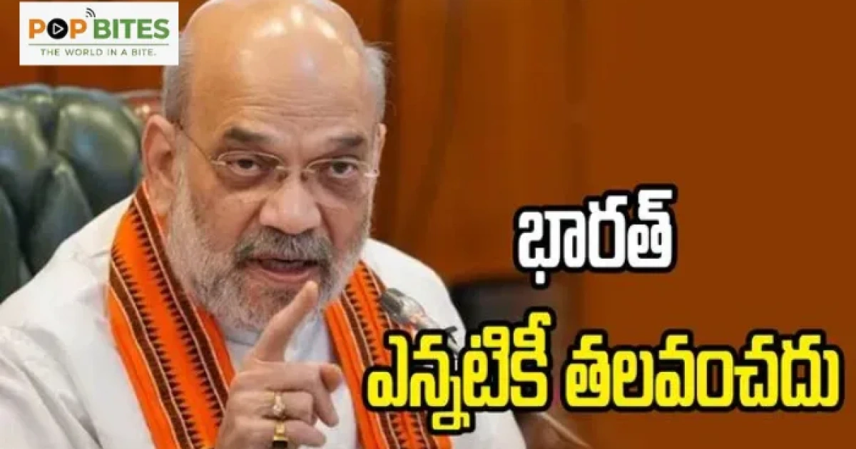 india will never bow down amit shah on border security