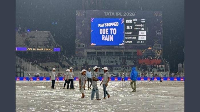 kkr vs punjab kings washed out by rain as both teams share a point