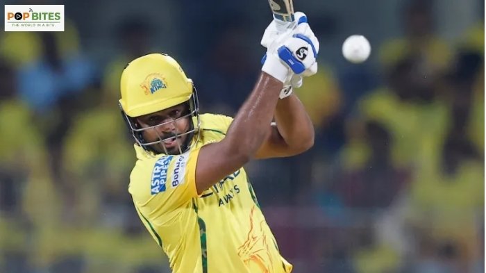 sanju samson 115 powers csk to first win beats delhi capitals by 23 runs