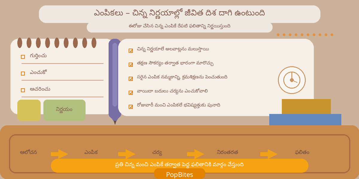 choices life direction is hidden in small decisions