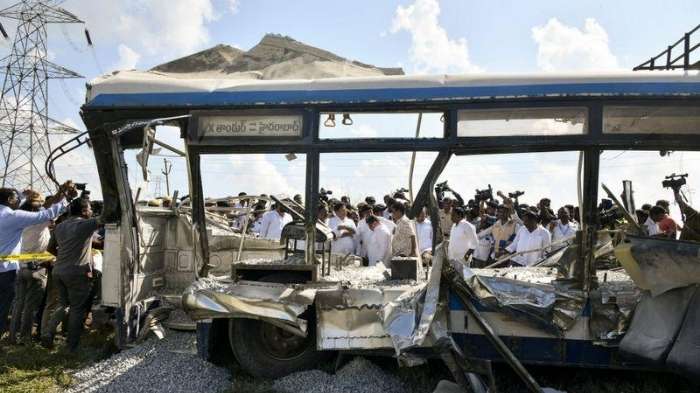 మార్కాపురంలో ఘోర ప్రమాదం – 13 మంది సజీవ దహనం