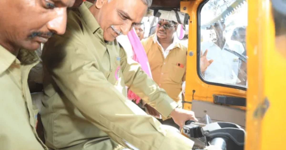 interesting harish rao has become an auto driver