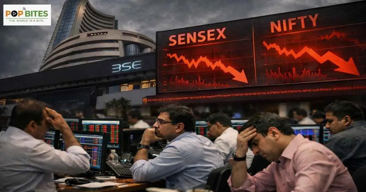 indian stock market ends lower amid it sell-offs