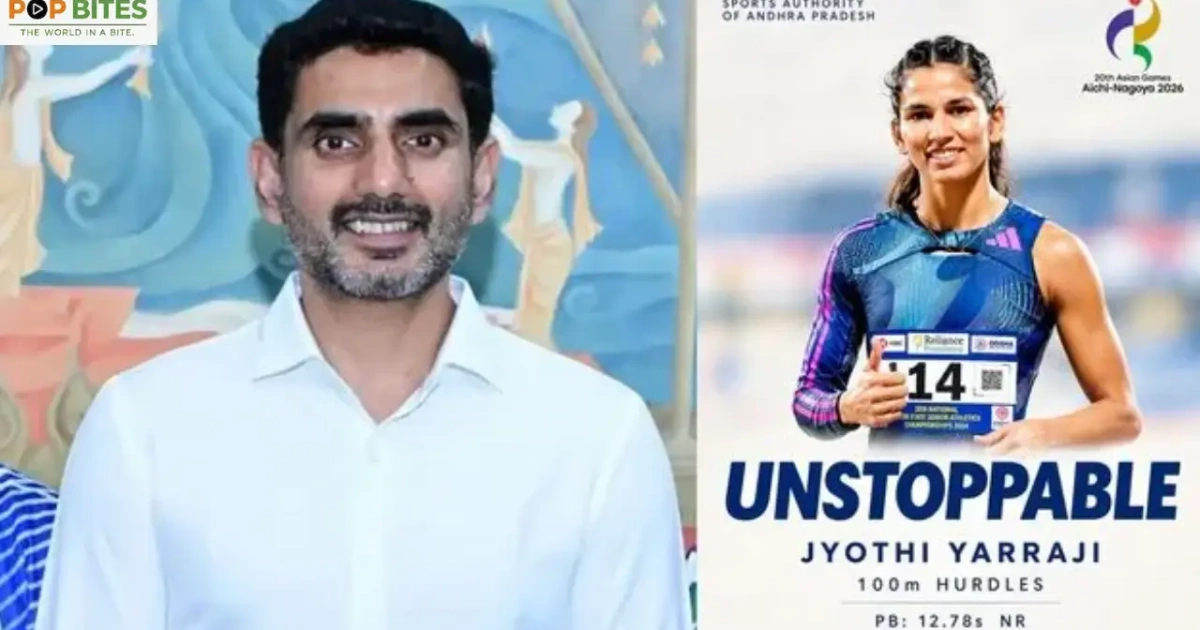 jyothi yarraji inspires young athletes minister nara lokesh wishes her success