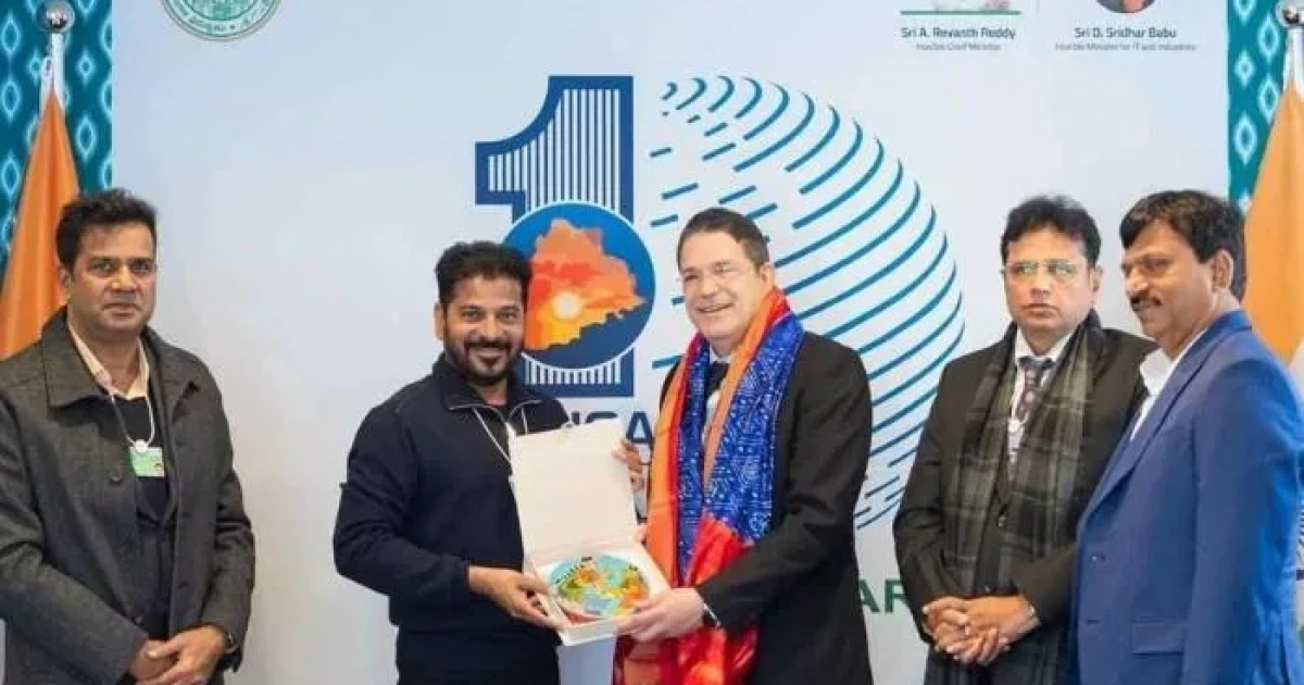 cm revanth reddy signs major investment deals at davos