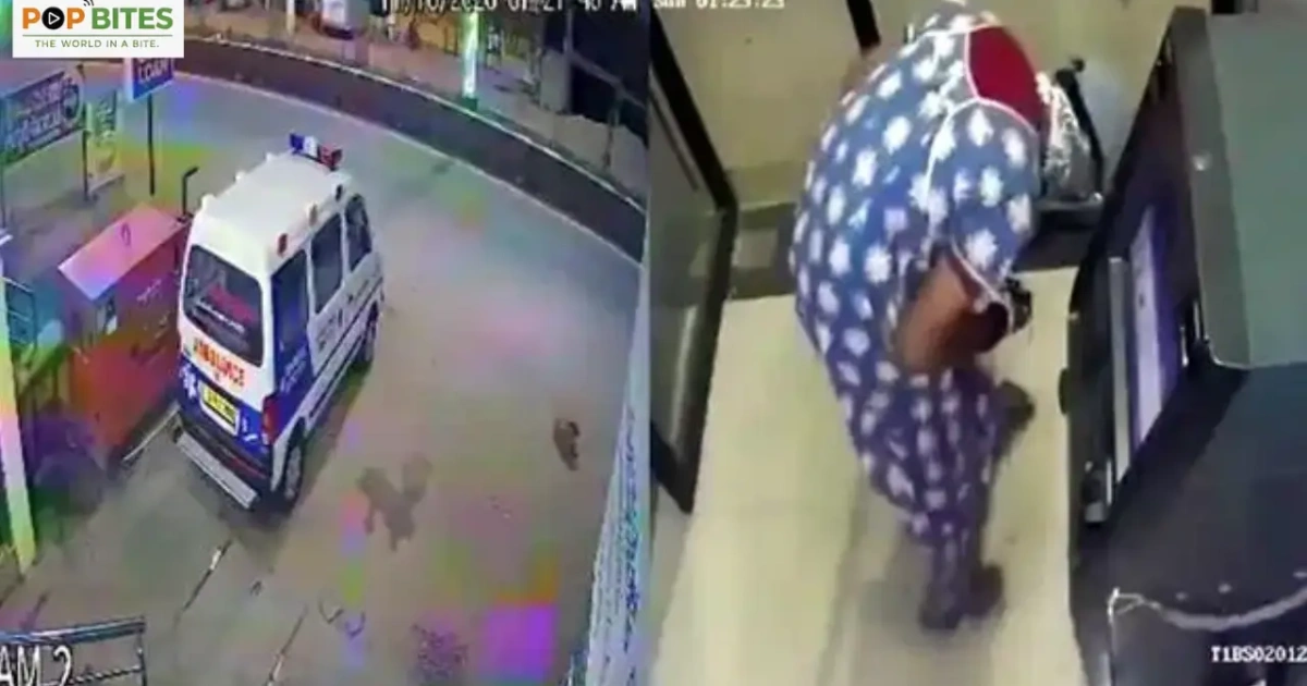 sbi atm robbery in kamareddy thieves disguised as women arrive in ambulance