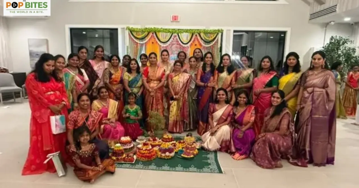 telangana community celebrates bathukamma with grandeur in north carolina